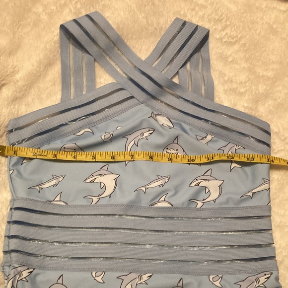 Women Anime |One Piece Kawaii Front Crossover lSwim Suit Hollow Out Shark | Sz M - Picture 7 of 9